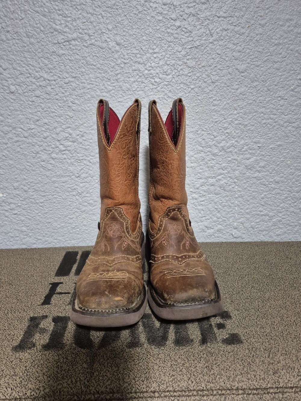 Justin Square Toe Cowgirl Boots